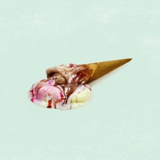 Les Mauvais Jours LP Cover featuring a waffle full of melted ice cream