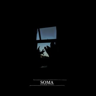 Cover of the Soma "If You See Me... (Let Me Be)" 12" showing a photo of an open window in the center of a black cover. You can see the blue sky through the window - probably early in the morning. The picture also shows the shadow if 2 feet, put up on a table. Like someone is sitting in a chair, feet on the table, taking a picture of the window while it's still dark in your room but the day slowly begins to start out there,